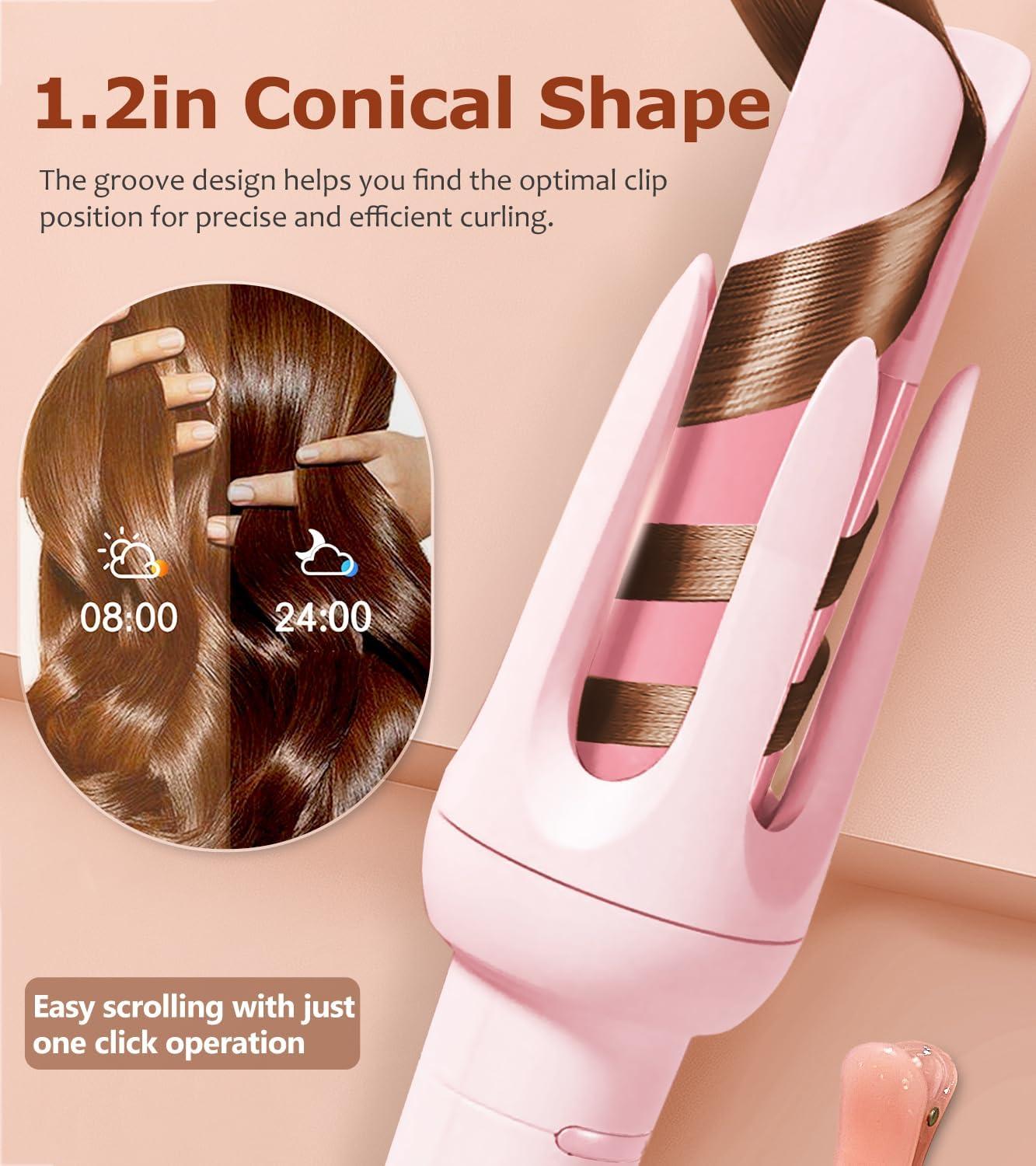 Alanna's Studio™ Automatic Rotating Curling Iron