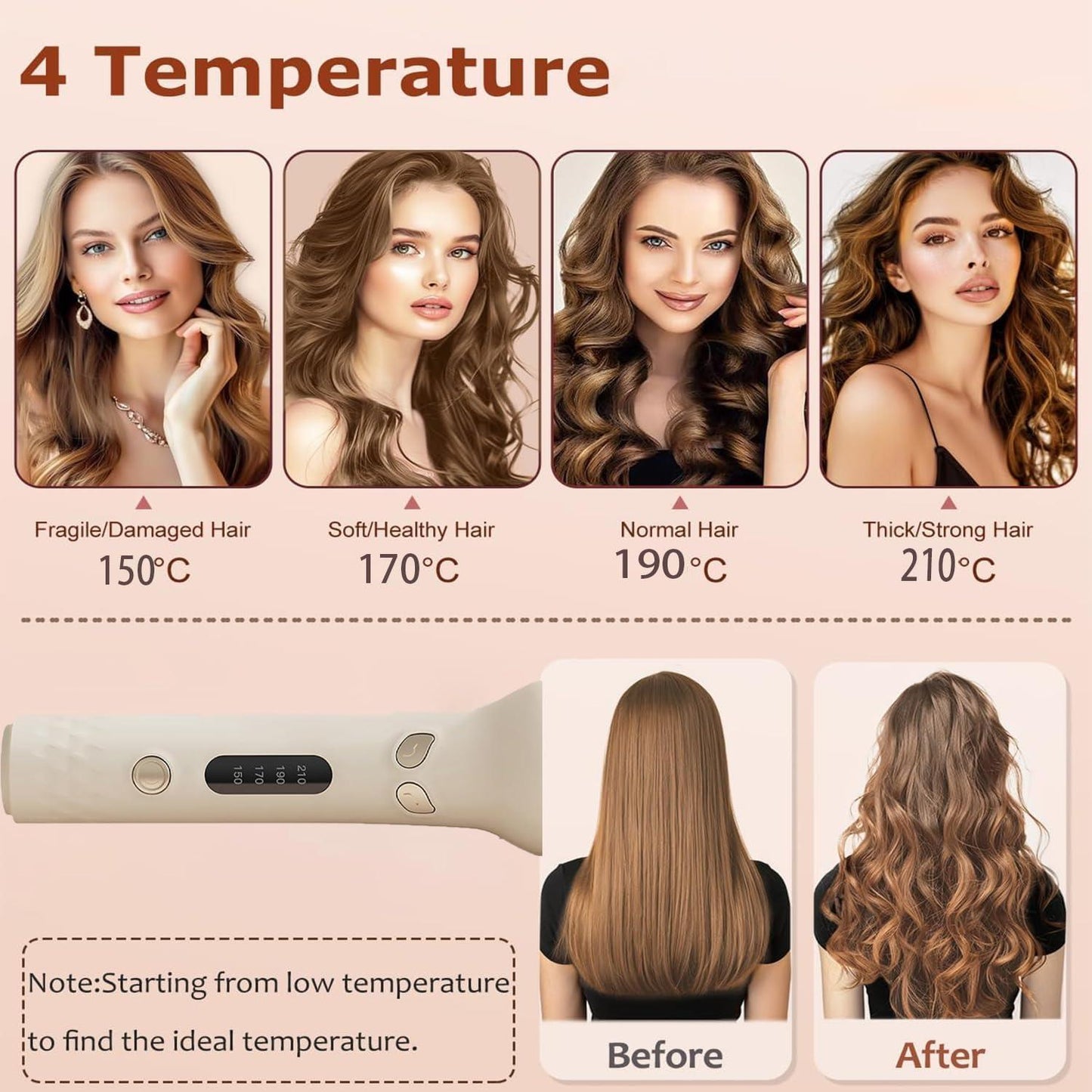 Alanna's Studio™ Automatic Rotating Curling Iron